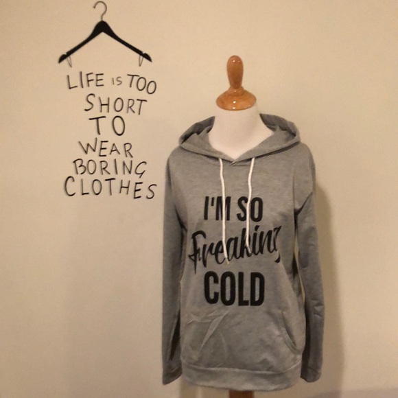 Tops - NWOT!Awesome Hooded Sweatshirt